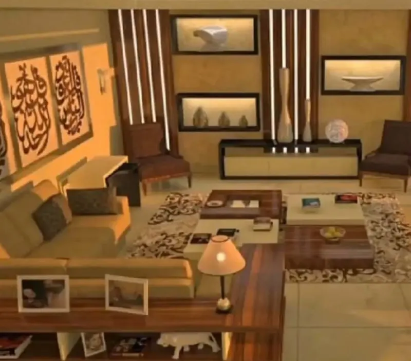 Living room furniture and woodwork by Yamout